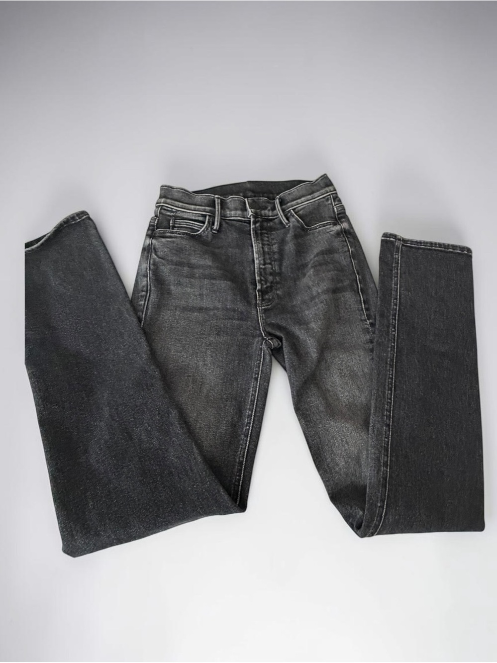 MOTHER The Mid Rise Dazzler Jeans The Night Is watching  Size 25 Washed Black* - Picture 3 of 16